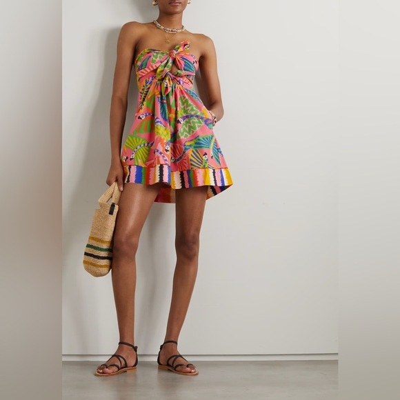 FARM Rio Dresses & Skirts - Farm Rio Women’s Graphic Macaws Cotton Mini Dress